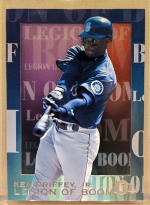1996 E-Motion XL LEGION OF BOOM #4 Ken Griffey Jr HOF RARE ICONIC ACETATE INSERT