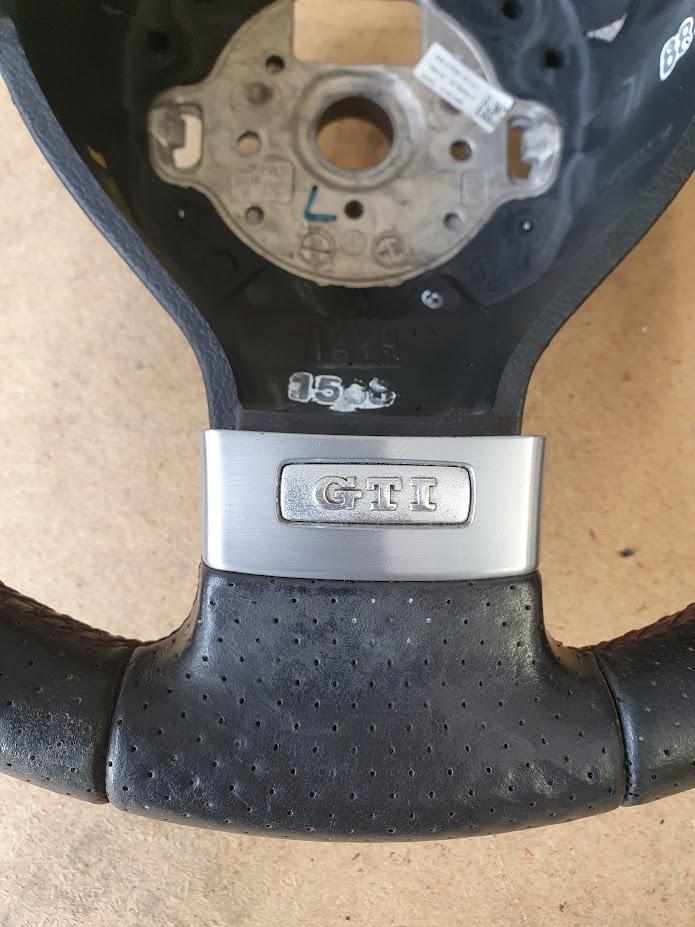 2007 Volkswagen Polo STEERING WHEEL LEATHER GTi 9N 11/05-04/10 image 6