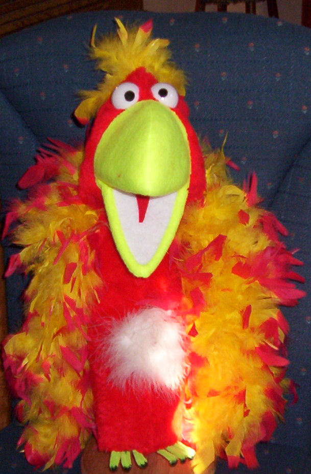 Black light Ventriloquist Bird Puppet-ministry,Education-Entertainment NEW