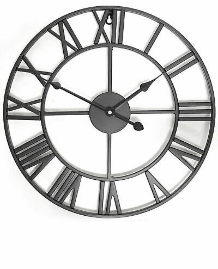 Black Skeleton Clock 60cm in Kempston, Bedfordshire Gumtree