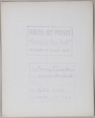 Berenice Abbott Original Gelatin Silver 1937 Photograph WPA Federal Art Project