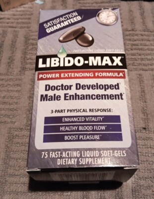 Libido-Max, 3-Part Physical Response, 75 Fast-Acting Liquid Soft-Gels(P14)