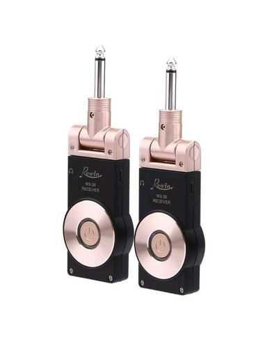 Rowin WS-20 Golden Plug Audio Wireless Digital Guitar Transmitter Receiver A9L7