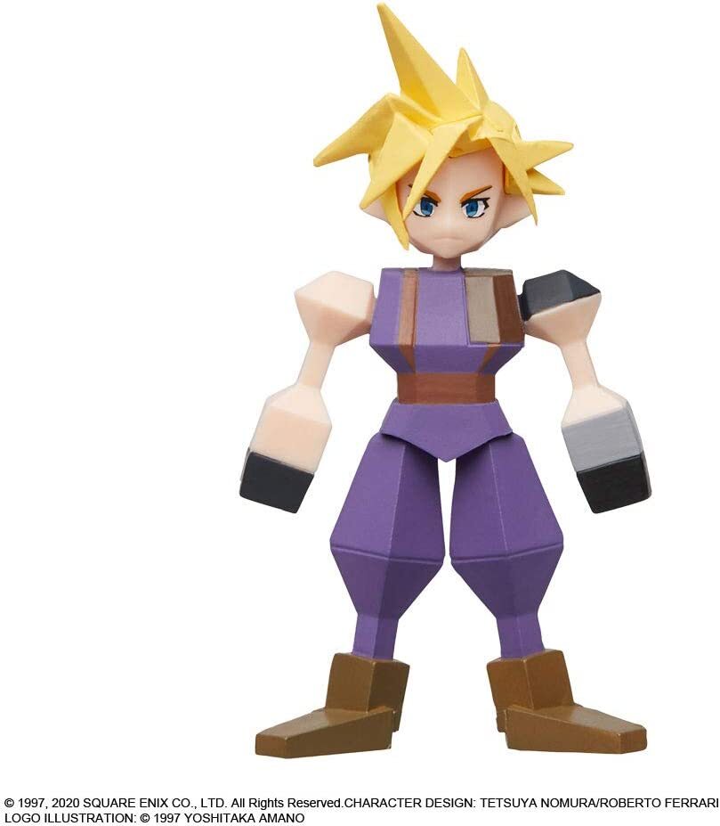 FF7　クラウド Final Fantasy 7 VII Remake Polygon Figure Cloud Official