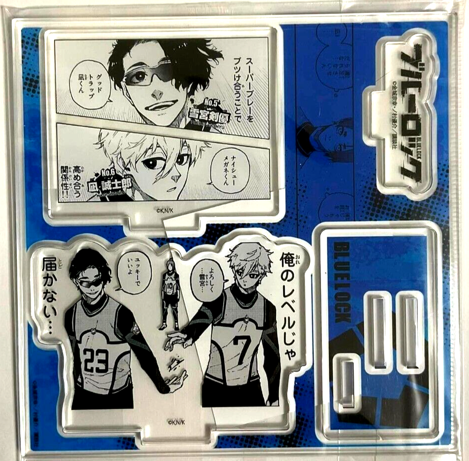 BLUE LOCK ACRYLIC STAND 5体　セット　fcrb 希少 Blue Lock TSUTAYA Acrylic Stand Figure Seishiro Nagi Kenyu