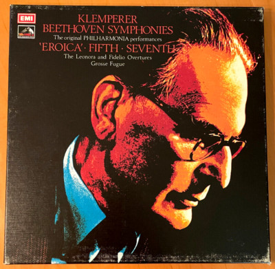 KLEMPERER / BEETHOVEN Symphonies 3/5/7  UK EMI SLS 873 2LP RARE NM-
