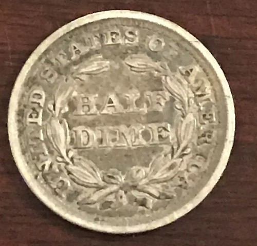 1858 Liberty Seated Silver Half Dime  L279