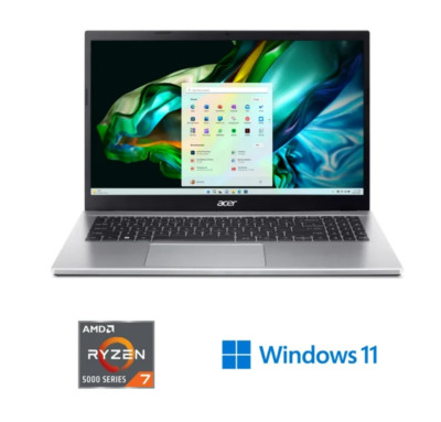 Acer Aspire 3 15.6 FHD Laptop AMD Ryzen 7 5700U 16GB RAM 512GB SSD Wi-Fi 6 New