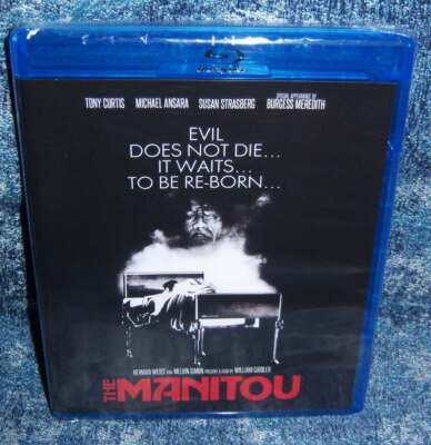 NEW RARE OOP SCREAM FACTORY TONY CURTIS THE MANITOU HORROR MOVIE BLU RAY 1978