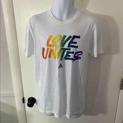 adidas Pride Love Unites Men Tee LGBT White FS5196