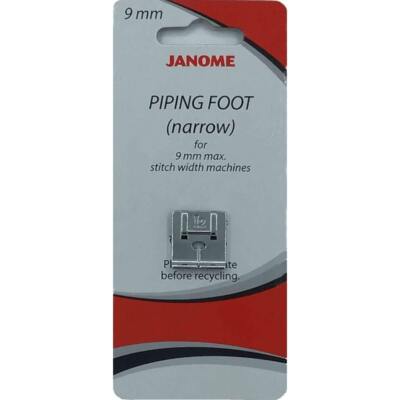 Janome Narrow Piping Foot for 9mm Models - Cording Skyline S6 S7 MC6700P MC9480