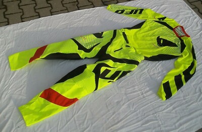 Ufo Hose Proton Crosshose+Shirt Motocross Enduro Neon-Gelb Gr.52