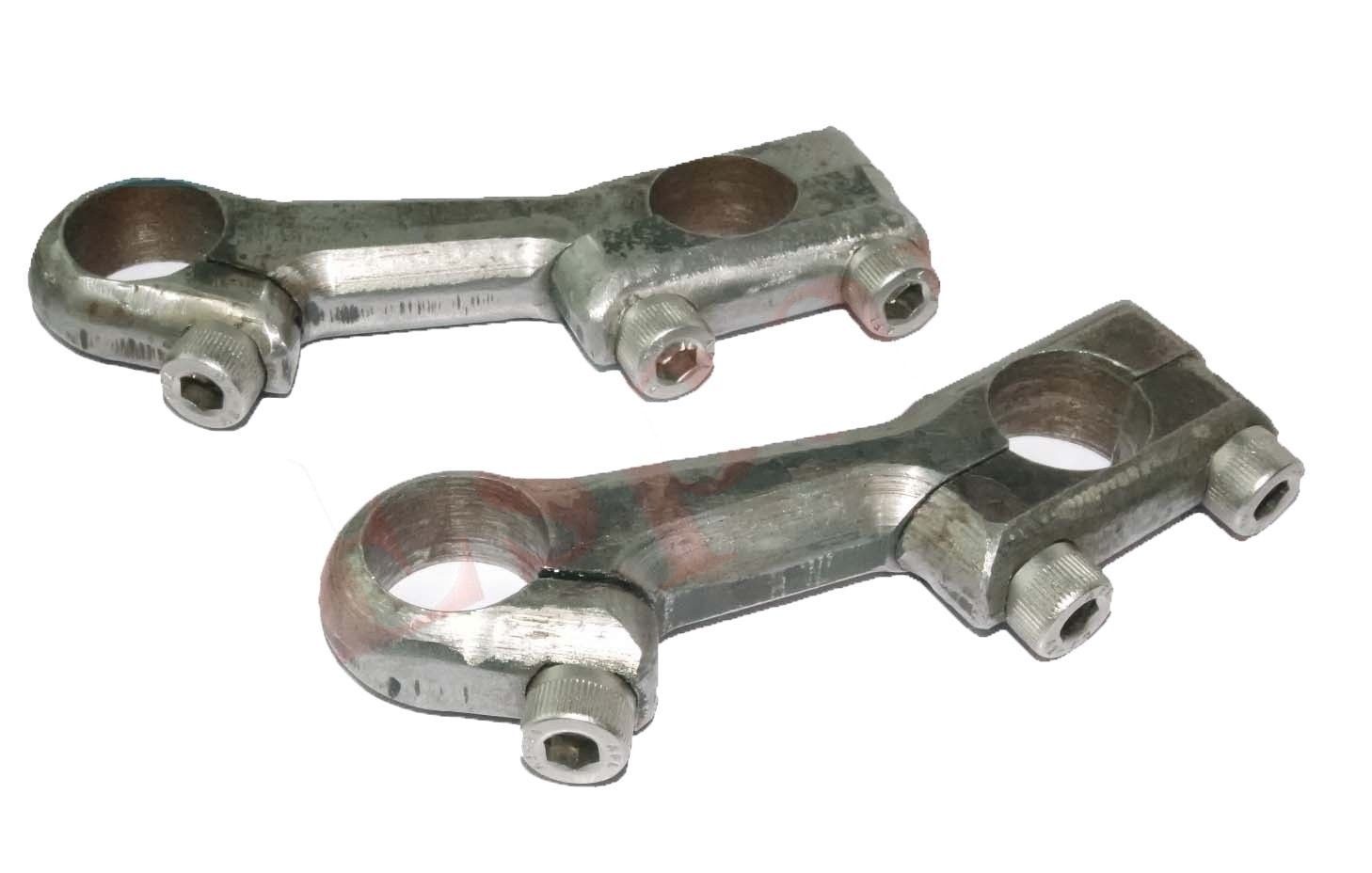 Fits Triumph 3SW Front Girder Fork Handlebar Clamps 7/8" Brackets Customize 