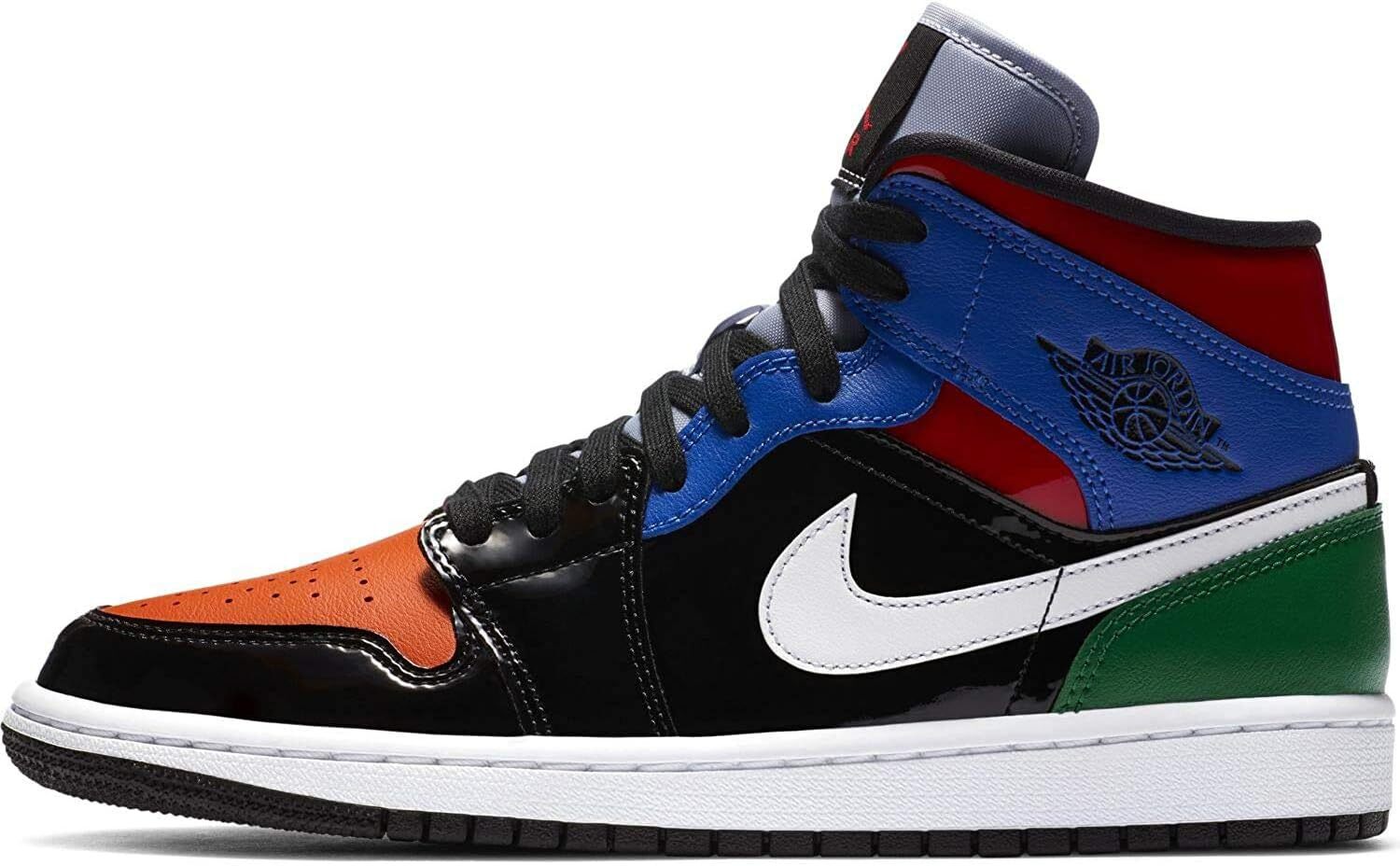 Pre-owned Jordan Nike Wmns Air  1 Mid Se Multi Patent Cv5276-001 Women's Size In Multicolor