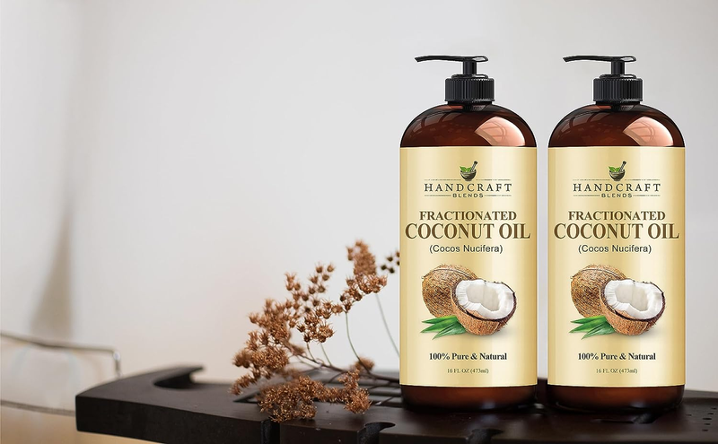 Handcraft Blends Fractionated Coconut Oil 100% Pure & Natural Coconut Oil 16 Oz