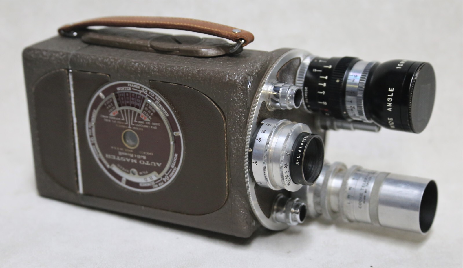 Vintage Bell & Howell Auto Master 16mm camera w/ Six lenses