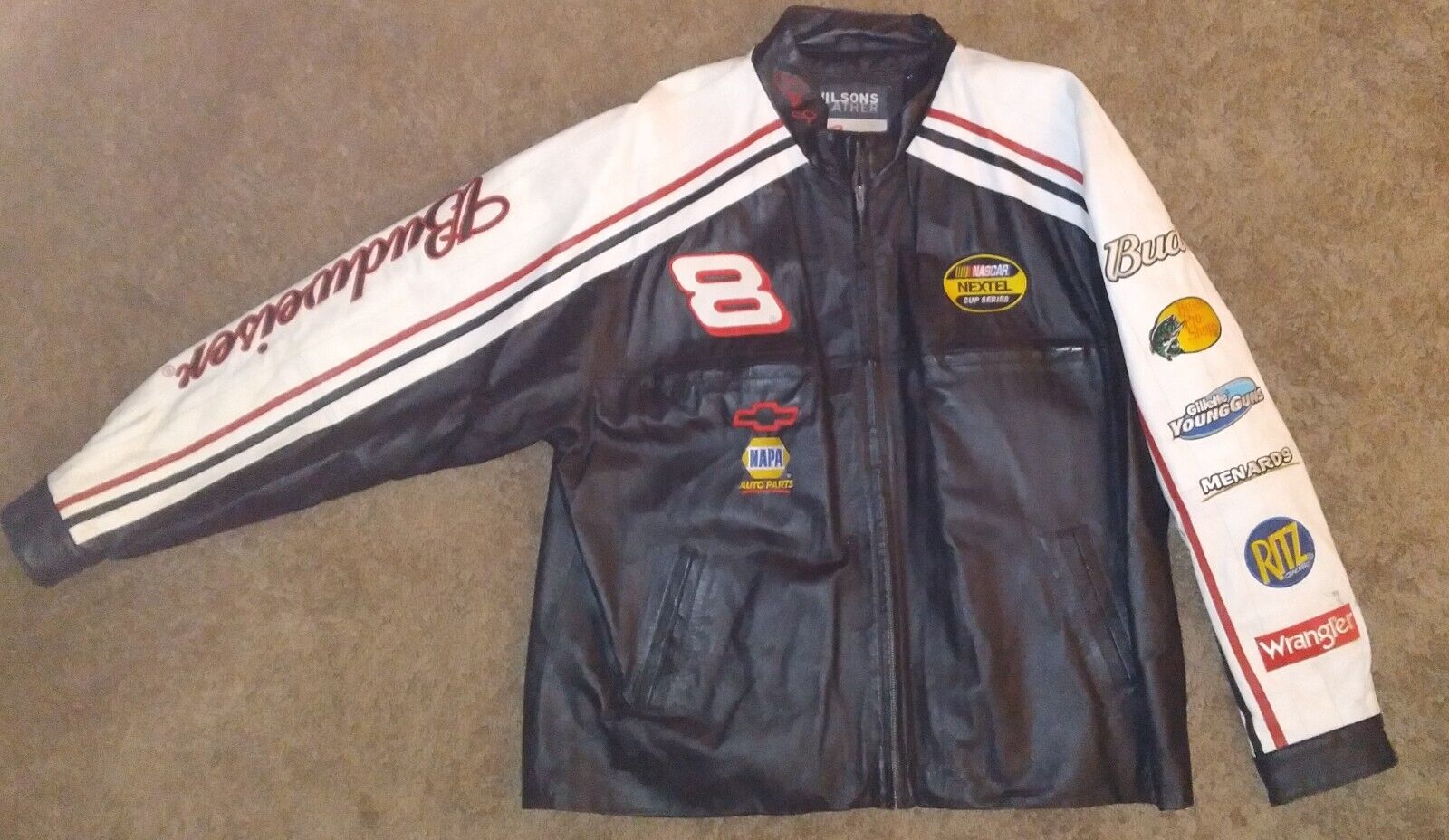 RARE* XL Dale Earnhardt Jr 8 Budweiser Racing Jacket Wilson RARE* XL Dale Earnhardt Jr 8 Budweiser Racing Jacket Wilson