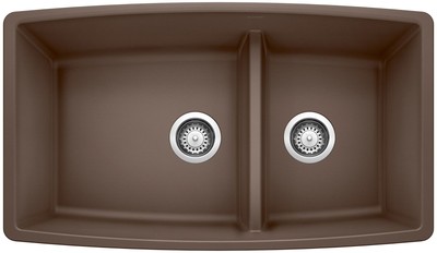 Blanco 441310 Performa 33'' Undermount Double Basin SILGRANIT - Brown