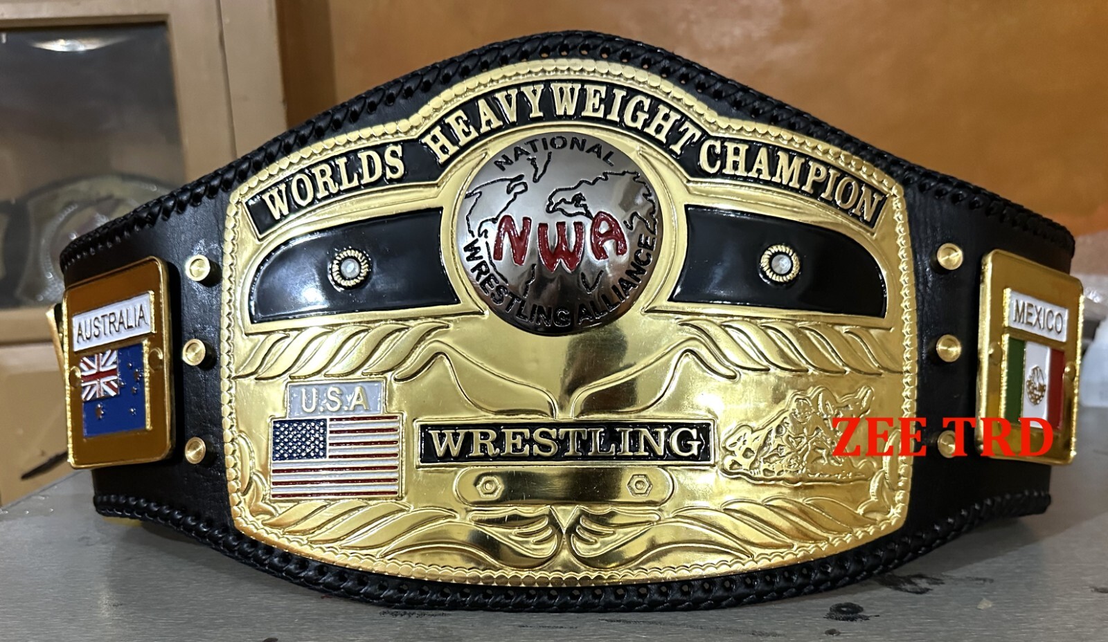 NWA World Dome Globe Heavyweight Wrestling Championship belt