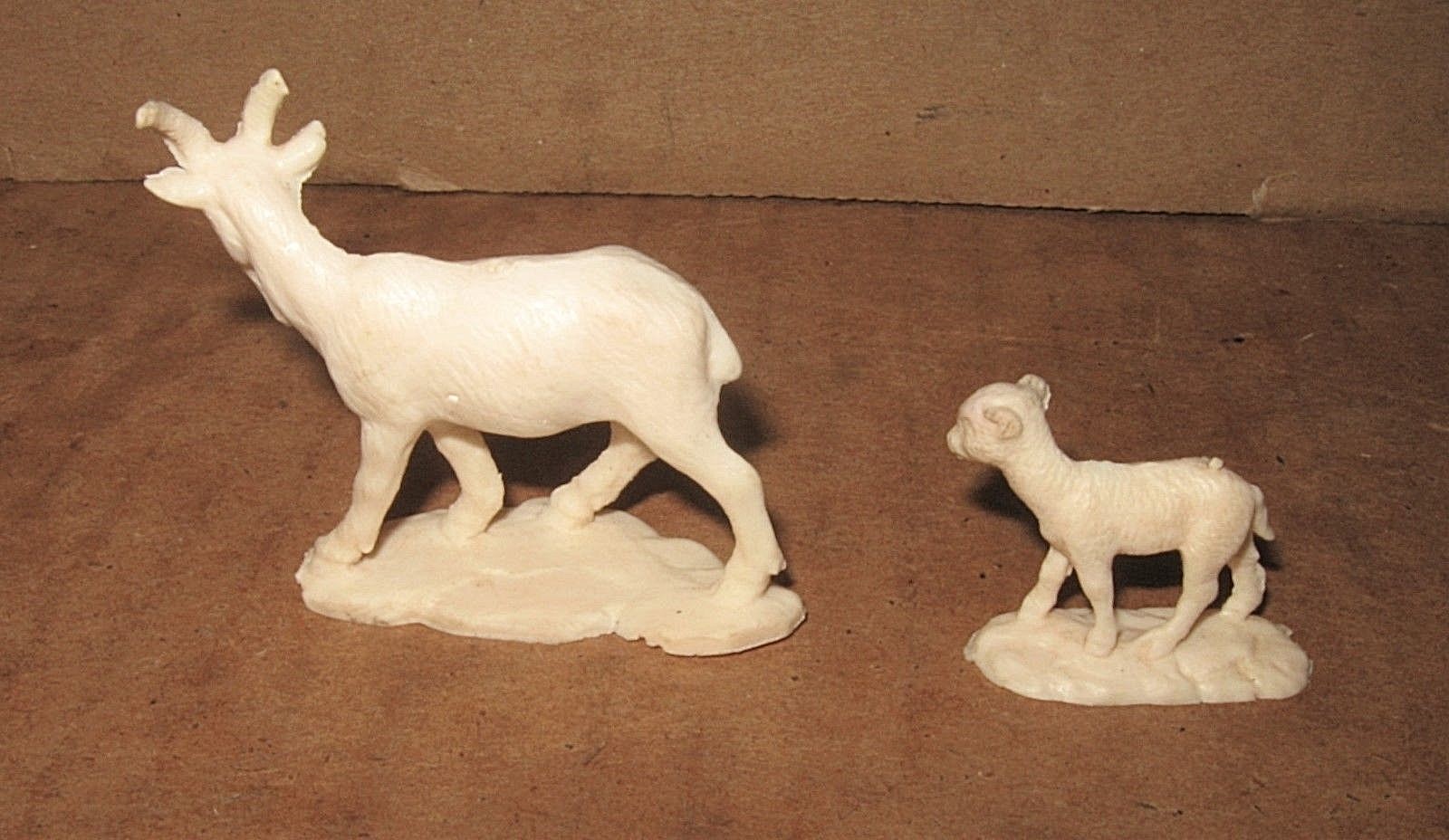 1950s Marx Auburn Rubber Farm Play Set Lot Goat Pig Goose Billie Nanny Kid