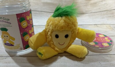 Scentsy Buddy Clip Queen the Pineapple Pina Colada Scented Plush NEW TubH4