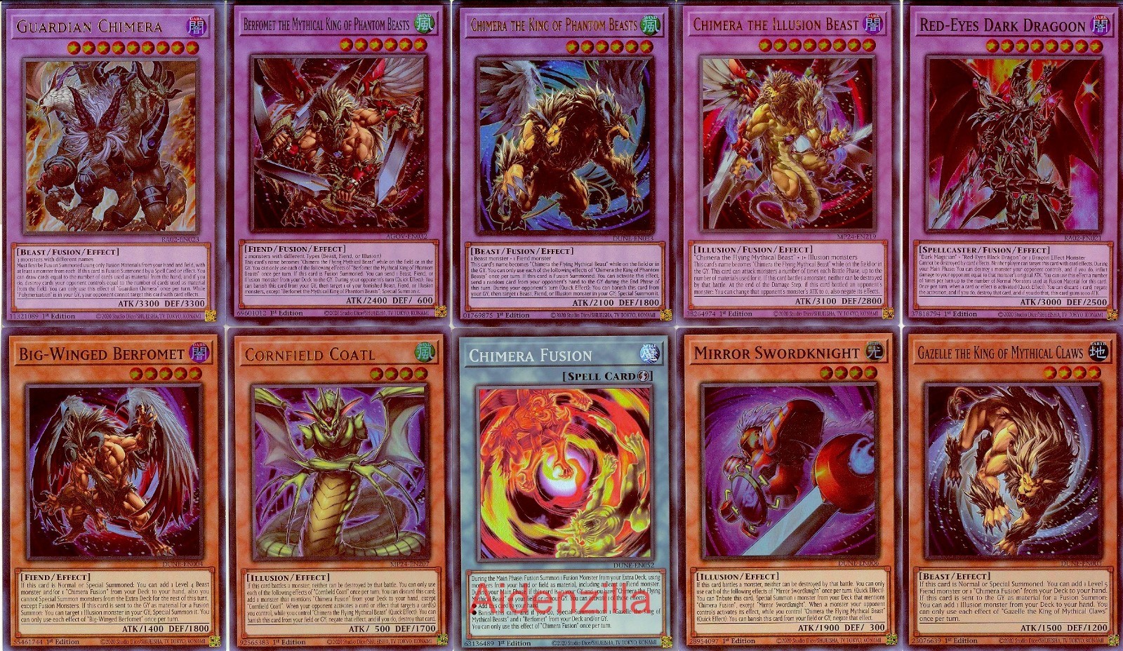 Yugioh Branded Chimera Deck - King of Phantom Beasts Gazelle