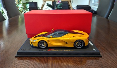 1/18 BBR LaFerrari Giallo Tristrato / Blue Carbon P1867GT Limited 22 pieces RARE