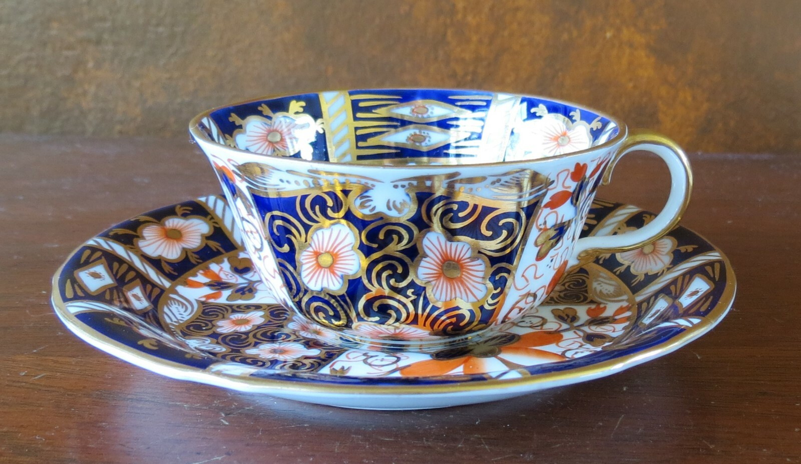  CROWN DERBY オールドイマリ2451プレート 大皿　額縁 Royal Crown Derby 2451 Traditional Imari c. 1920 Flat Cup