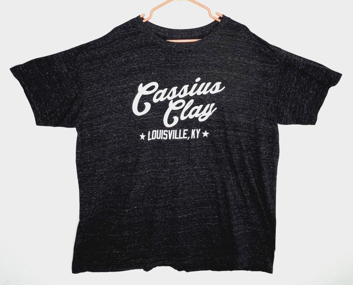 Cassius Clay Muhammad Ali Louisville KY Heather Gray Fanatics T Shirt