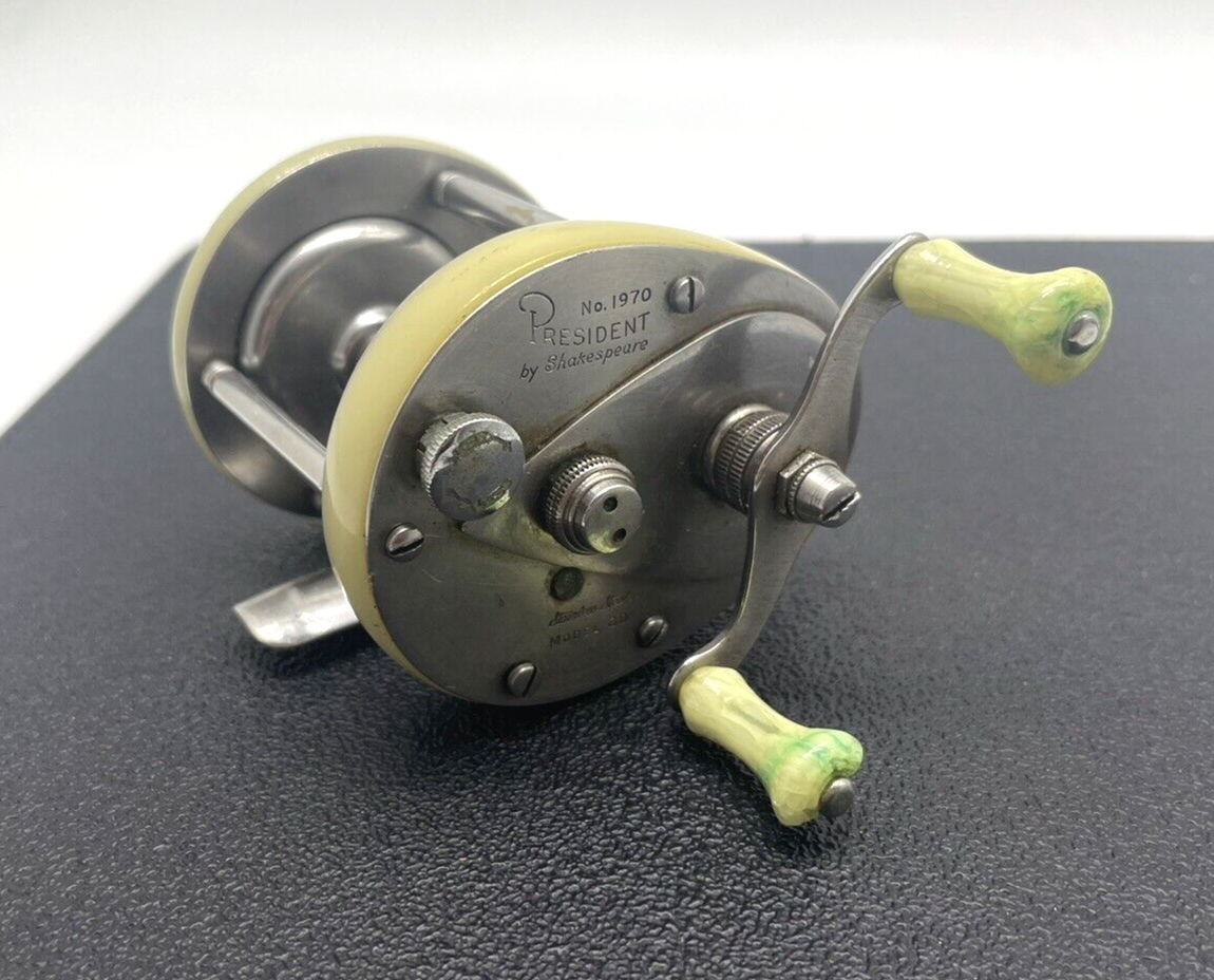 リール Shakespeare President 1970 PRESIDENT By SHAKESPEARE No. 1970, MODEL GD, Vintage Fishing