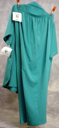 WOMEN'S SIZE 1X PLUS-ERIN LANDON TEAL JADE-PANT OUTFIT SET-SHORT SLEEVE**NWT**