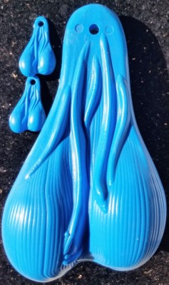 Sky Blue Combo of one 8'' Truck Nuts and two 2'' Truck Nutz