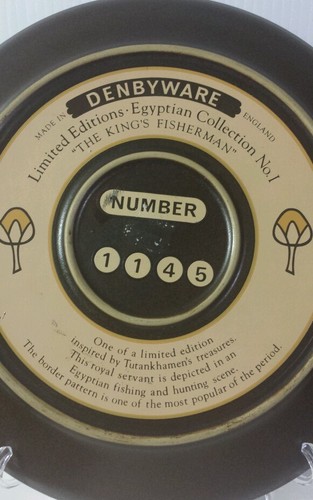 LIMITED EDITION EGYPTIAN COLLECTION No.I & No.II DENBYWARE ENGLAND PLATES
