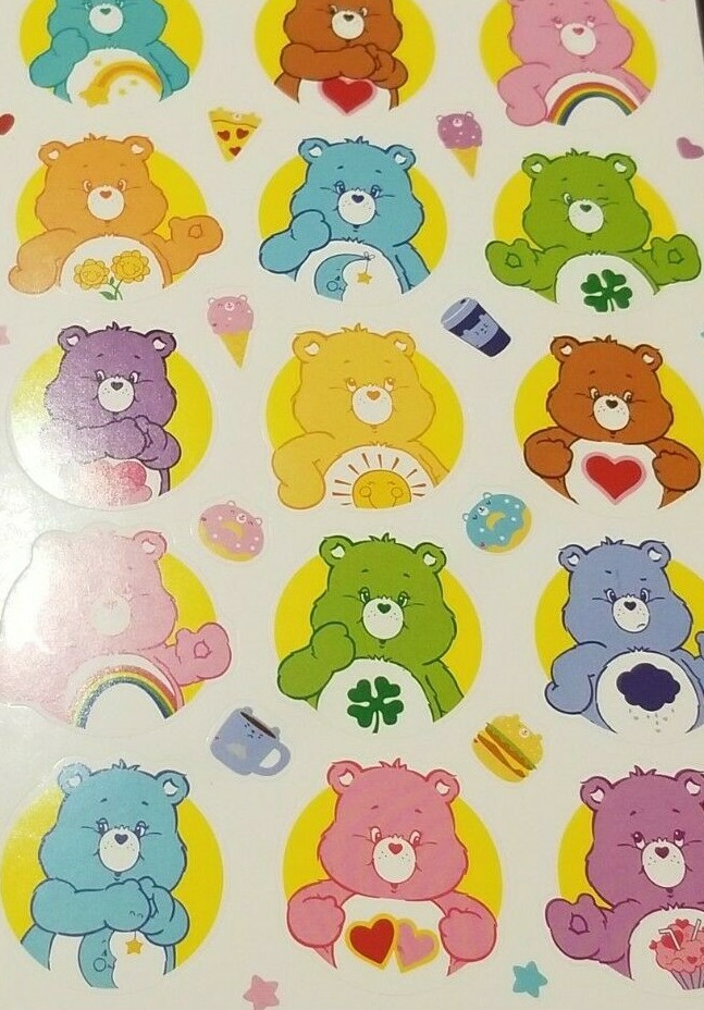 SH 1:  Care Bears Sticker Sheets - Cartoon Characters