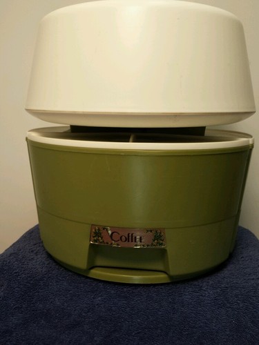 Vintage~Retro Olive Green  RubberMaid Party Plan Lazy Susan Canister Carousel