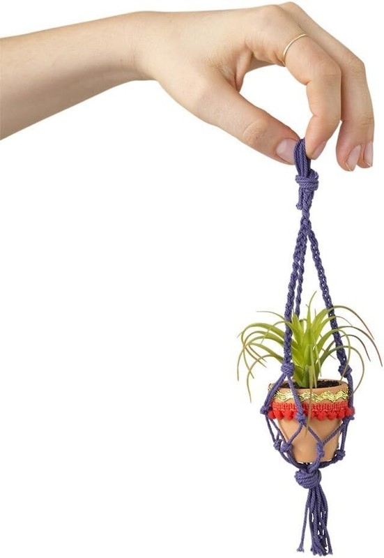 Natural Life Mini Macramé Faux Succulent