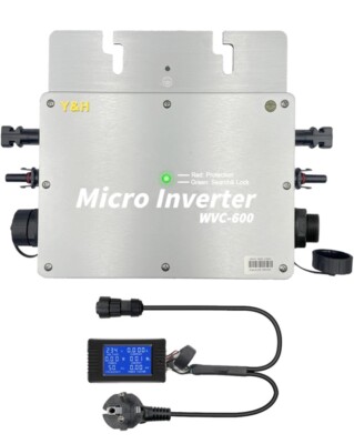 Y&H 600W Solar Grid Tie Micro Inverter with AC Data Monitoring Display Screen.A3