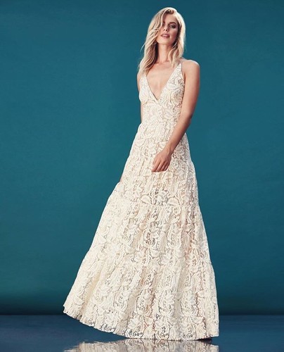さやりんご　Paisley Cotton Lace Long Dress Paisley Cotton Lace Long Dress（ワンピース）｜Her lip to
