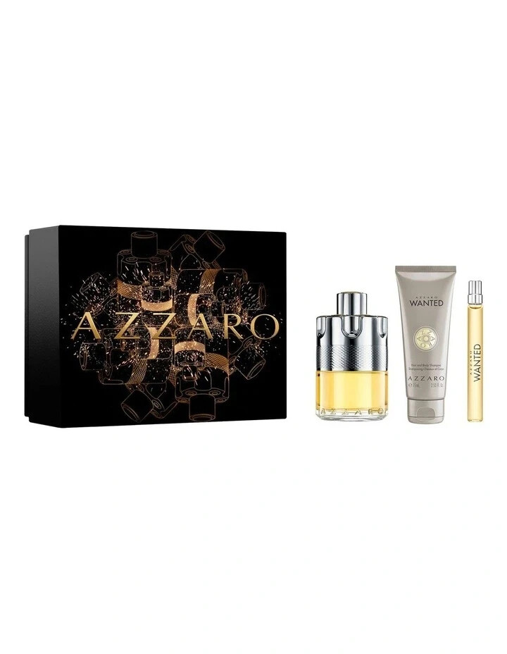 Azzaro Wanted 100ml EDT Gift Set - Brand New - Genuine
