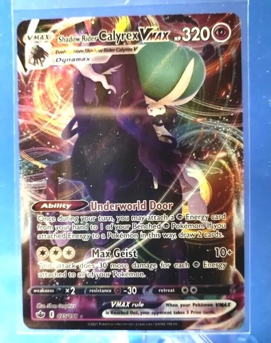 Shadow Rider Calyrex VMax HP320 2021 Collectible Pokemon Shadow Rider Calyrex VMax HP320 2021 Collectible Pokemon