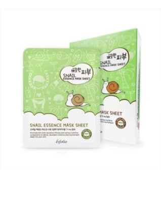 Esfolio Snail Essence Face Masks - 10 Mask Sheets New In Box Exp 2026+  