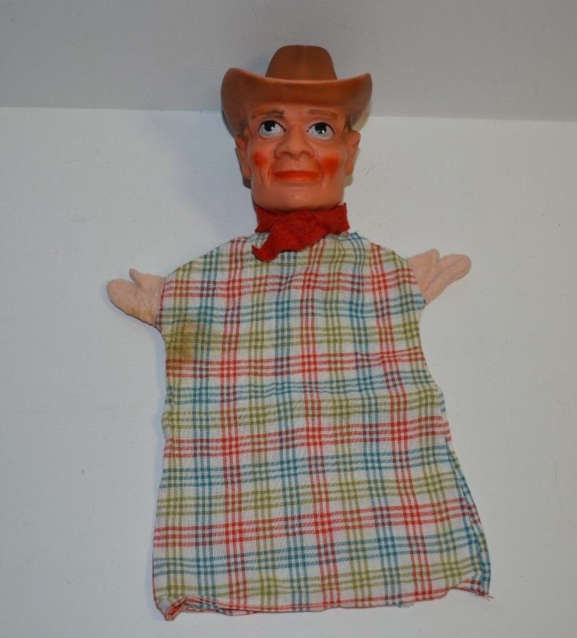 Vtg Vinyl Head Hand Puppets The Lone Ranger, Popeye, Monkey/Chimpanzee