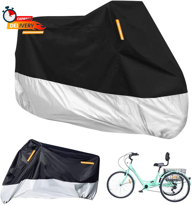 Premium Adult Tricycle Cover, Universal for All 3 Wheel Bike Motorcycle Outdoor