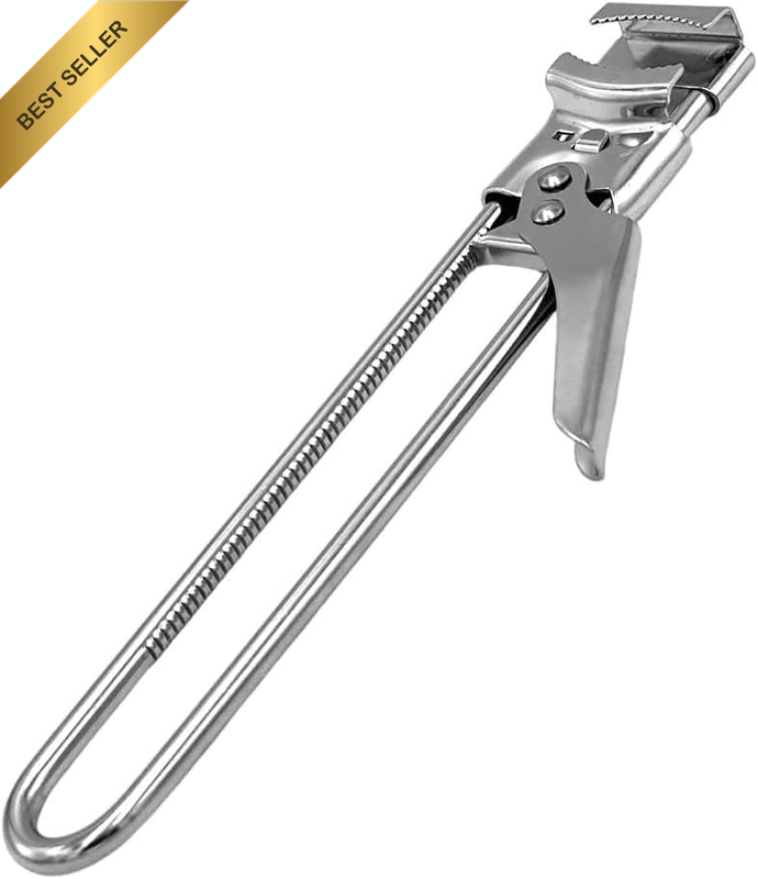 Master Jar and Bottle Opener, Adjustable Stainless Steel Can Lid Gripper, Multif