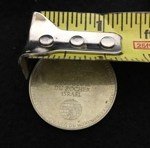 Israel The Dome Of The Rock Comm. Coin Sterling Silver Comos