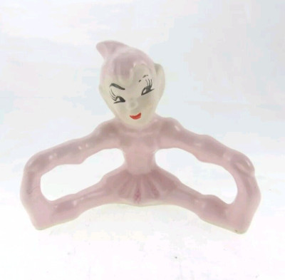 3.25'' Gilner Pink Pixie Sprite Elf Figurine Sitting