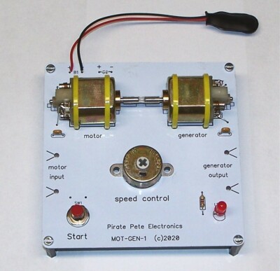Electric MOTOR GENERATOR dynamotor electricity DIY science project learning KIT
