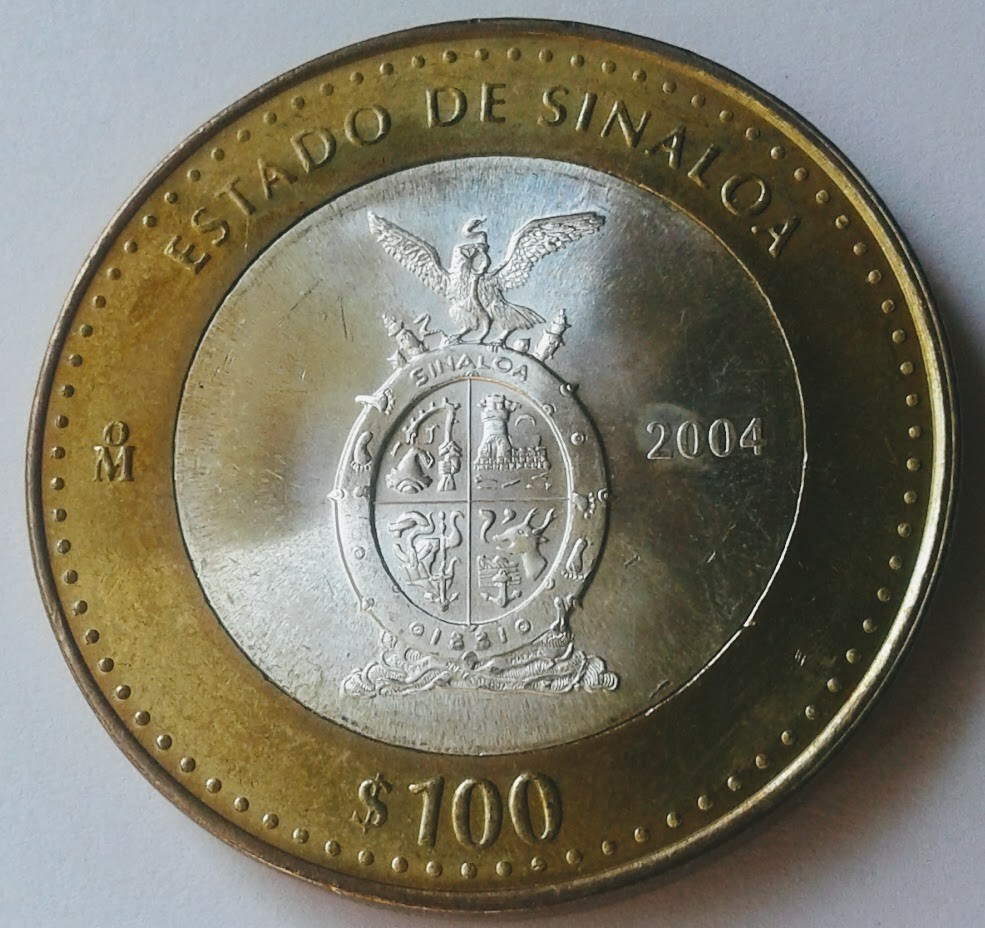 Mexico coin 2004 100 Peso 銀貨新品 Silver 100 Pesos Denomination 2004 Mexican Coins (1905-Now