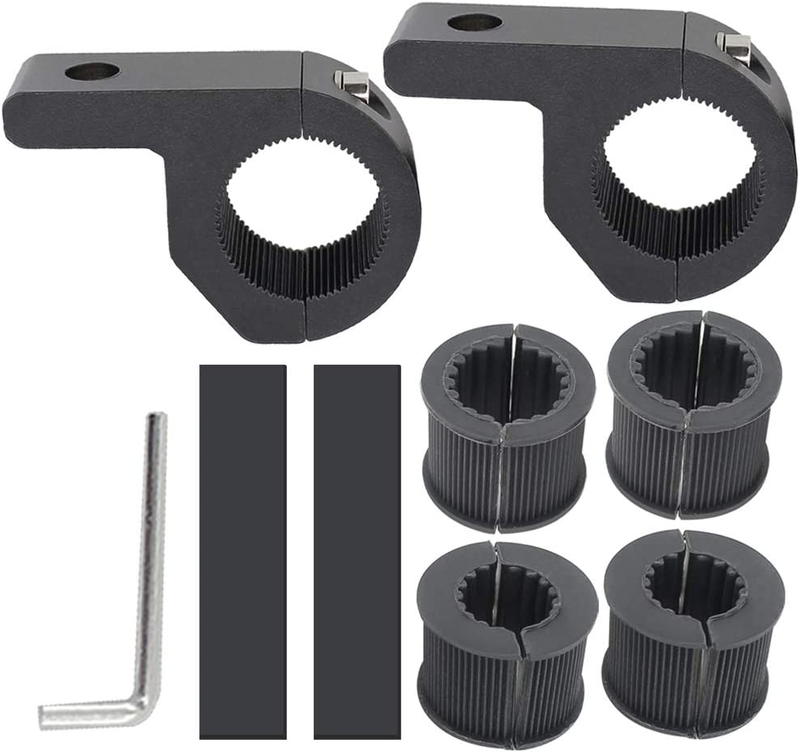 Motorcycle Bull Bar Mounting Bracket 2PCS Horizontal Light Mount Clamp Kit for 0