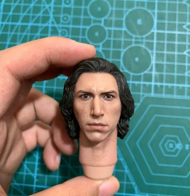 Hottoys HT MMS560 1/6 Scale Kylo Ren Adam Driver Head Sculpt Figure Star Wars